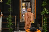 HH Swamiji's arrival and Deva Darshana - Guru Purnima, 10th July 2025. Pictures Courtesy Shriyuts Dinesh Karkal and Abhinav Kalla